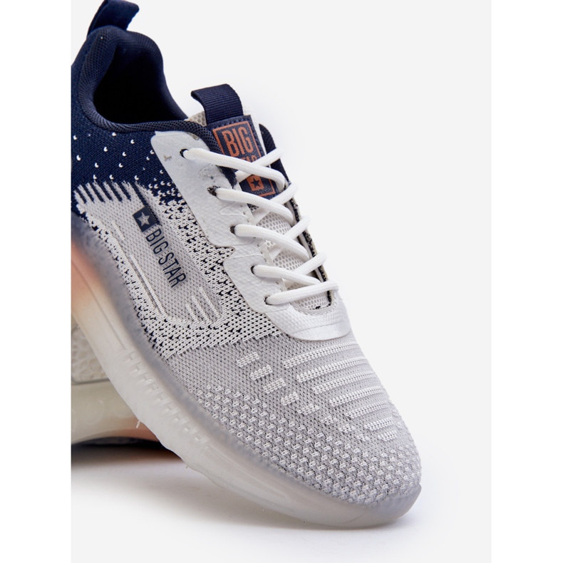 Pantofi sport pentru bărbați HI-POLY System Big Star NN174474 Bleumarin gri 2