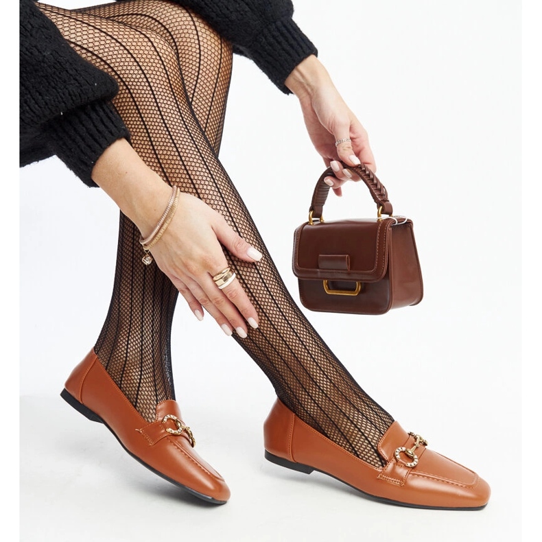 Mocasini maro cu cataramă Areebah 1 Mocasini maro cu cataramă Areebah 1