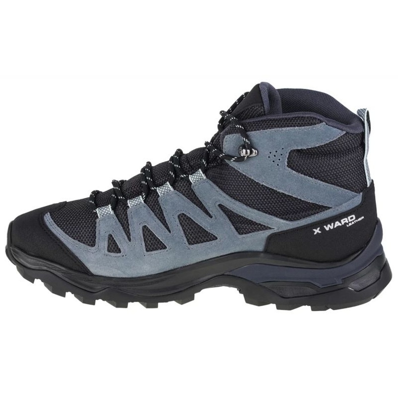 Pantofi Salomon X Ward Leather Mid Gtx W 471820 negru 1