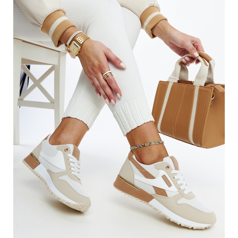 Adidași cu platformă bej Rosilda 1 Adidași cu platformă bej Rosilda 1