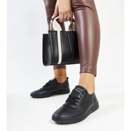 Tenisi negri Yusra din piele ecologică negru 1 Tenisi negri Yusra din piele ecologică negru 1