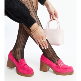 Pompe cu toc Aludra roz închis 1 Pompe cu toc Aludra roz închis 1