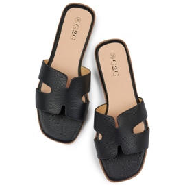 Flip-flops de damă, clasici, negri negru 1