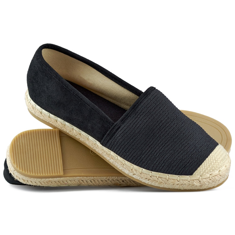 Espadrile de dama clasice negre negru 1