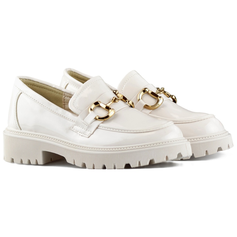 Mocasini de dama bej patentat 1 Mocasini de dama bej patentat 1