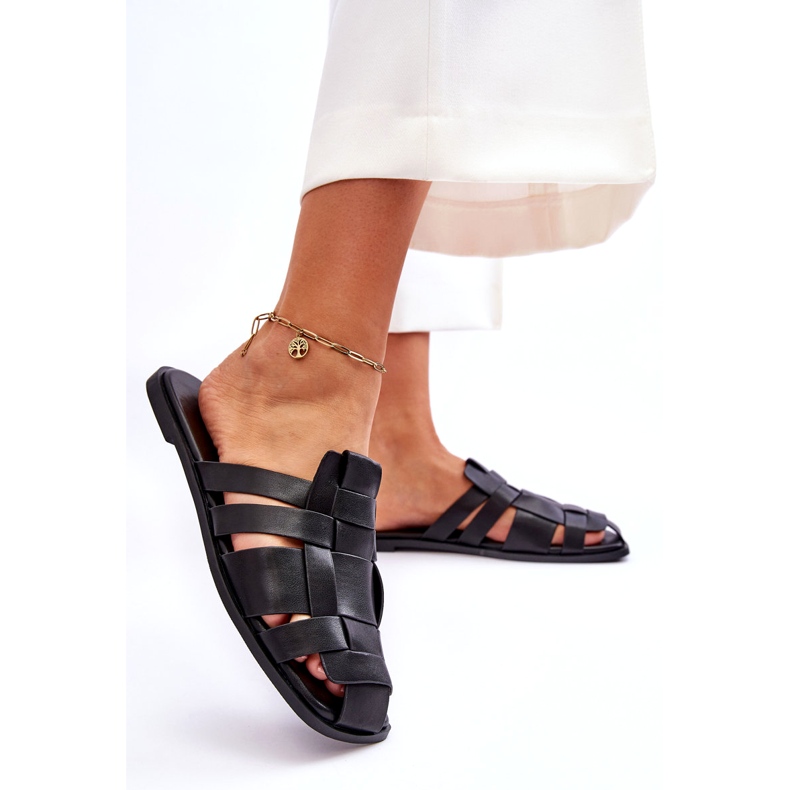 Papuci ecologice pentru femei negre negru 4