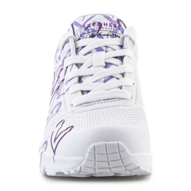 Pantofi Skechers JGoldcrown Uno Lite - Spread the Love W 155507-WLPR alb 1