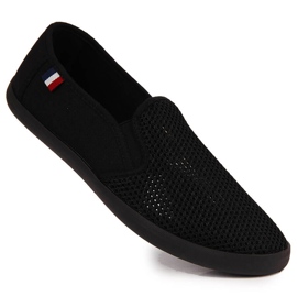 News Adidași negri cu slip-on pentru bărbați NOUTĂȚI negru 1