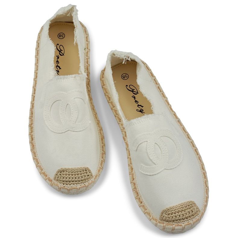 Espadrile de dama albe clasice 2 Espadrile de dama albe clasice 2