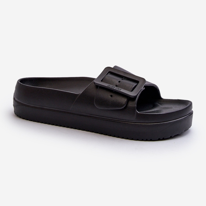 Flip-flops de damă cu spumă pe platformă cu cataramă Big Star NN274A662 negru 1