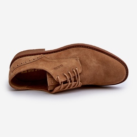 Pantofi Barbati din piele intoarsa Big Star NN174213 Camel maro 1