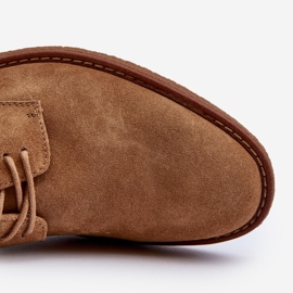 Pantofi Barbati din piele intoarsa Big Star NN174213 Camel maro 2