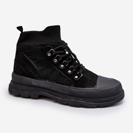 Pantofi de damă cu partea superioară elastică Negru Kalyne 1