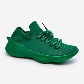 Pantofi Sport Slip-On de damă, verde Juhitha 1