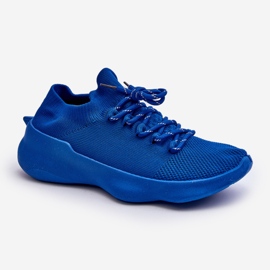 Pantofi sport albaștri cu slip-on de damă Juhitha albastru 1