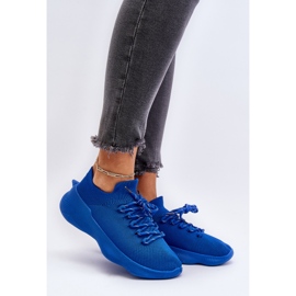 Pantofi sport albaștri cu slip-on de damă Juhitha albastru 2