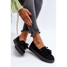 Espadrile de damă cu franjuri Negru Elorvia 1 Espadrile de damă cu franjuri Negru Elorvia 1