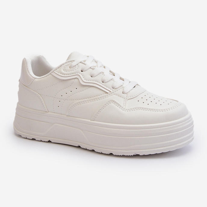 Pantofi de damă cu platformă alb Axivana 2