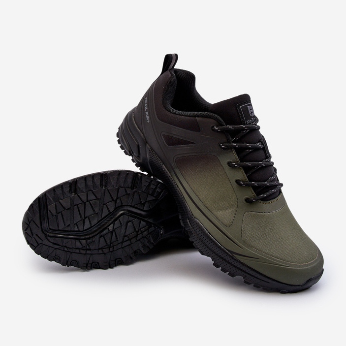 Pantofi sport de trekking Menesio kaki pentru bărbați verde 1