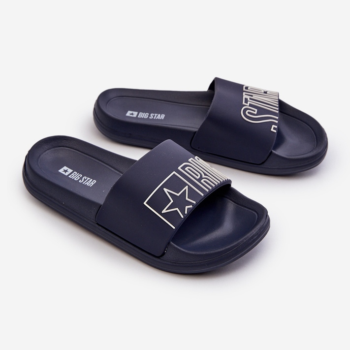 Flip-flops pentru copii Big Star NN374521 Bleumarin albastru 2