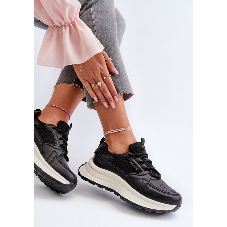 Pantofi de damă HI-POLY System Big Star NN274A106 Negri negru 2