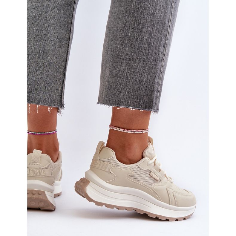 Pantofi de damă HI-POLY System Big Star NN274A105 Bej 1