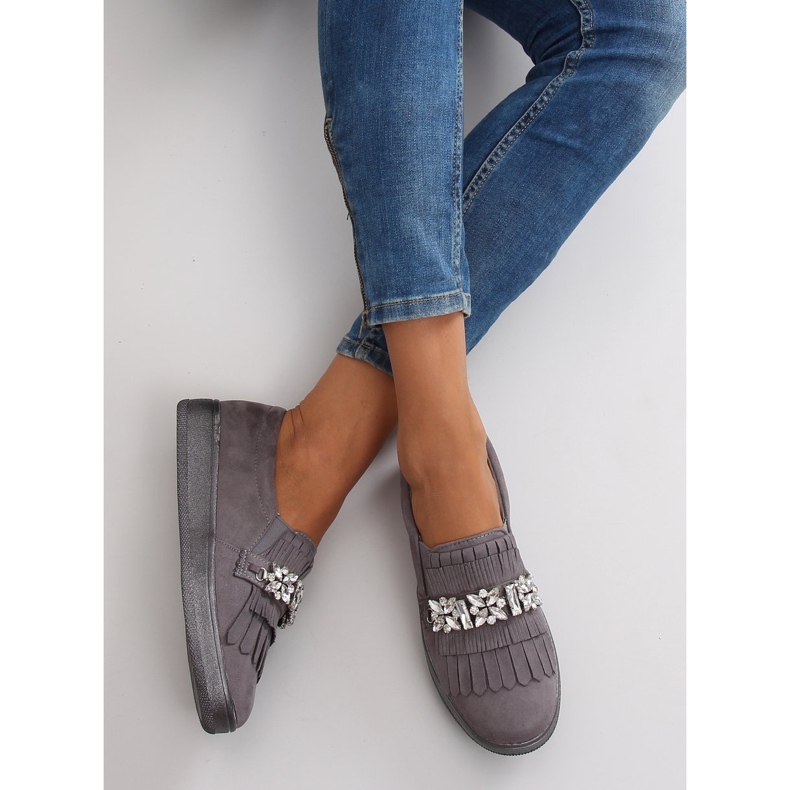 Pantofi pe talpă perlată t277p Gri 1