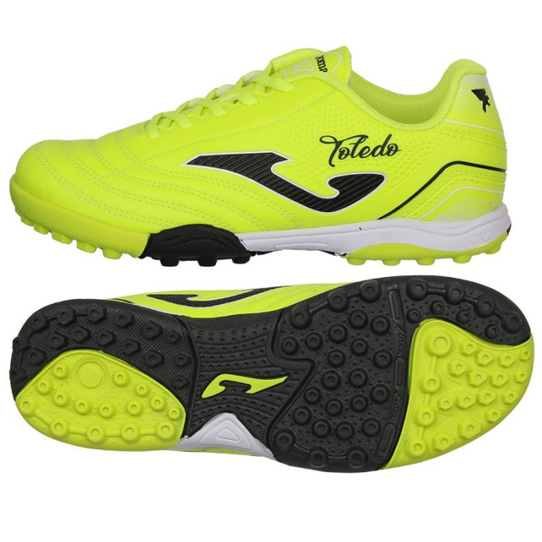 Pantofi de fotbal Joma Toledo 2409 Tf Jr TOJS2409TF galben 3