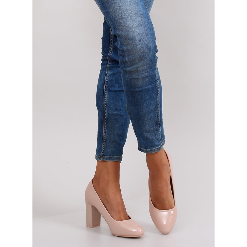 Pompe lacuite toc lat m263p Bej multicolor roz 1