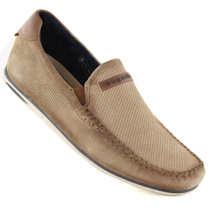 Pantofi din piele intoarsa Bugatti M INT1998 bej 1