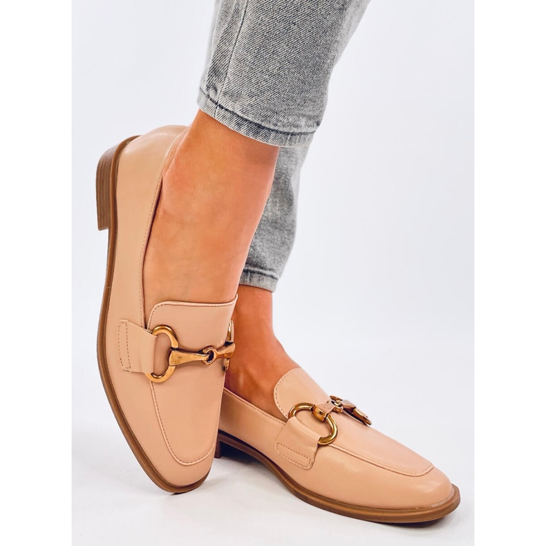 Mocasini de dama Jonna Khaki bej 2