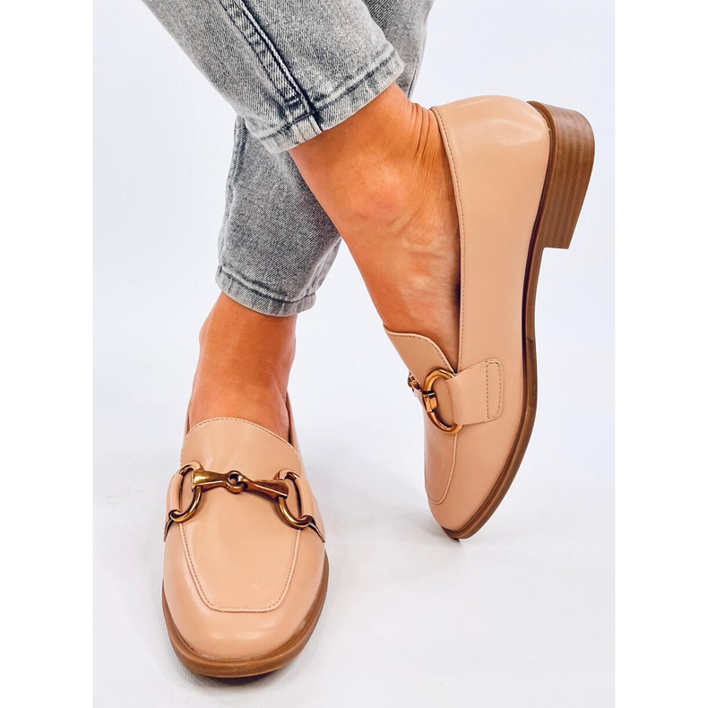 Mocasini de dama Jonna Khaki bej 1