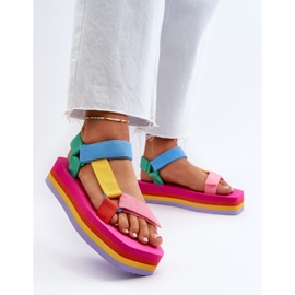 Sandale Damă Platformă Multicolor Edireda 3