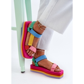 Sandale Damă Platformă Multicolor Edireda 7