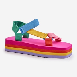 Sandale Damă Platformă Multicolor Edireda 1