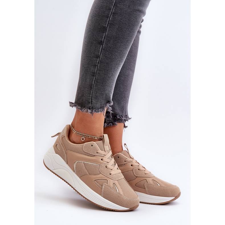 Pantofi de damă cu platformă maro Lenivia 2