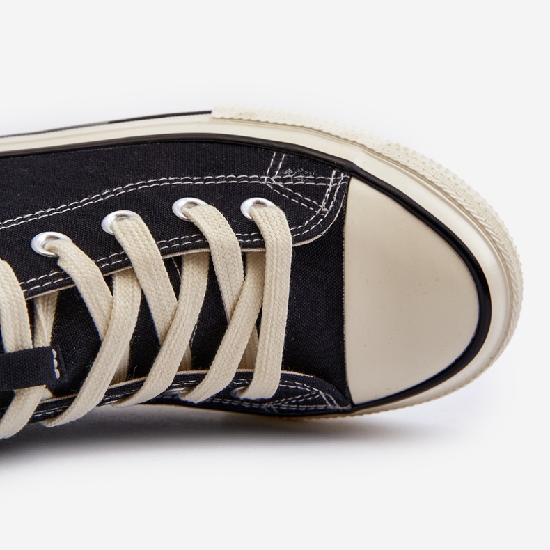 Pantofi înalți pentru bărbați Big Star NN174109 Negri negru 2 Pantofi înalți pentru bărbați Big Star NN174109 Negri negru 2