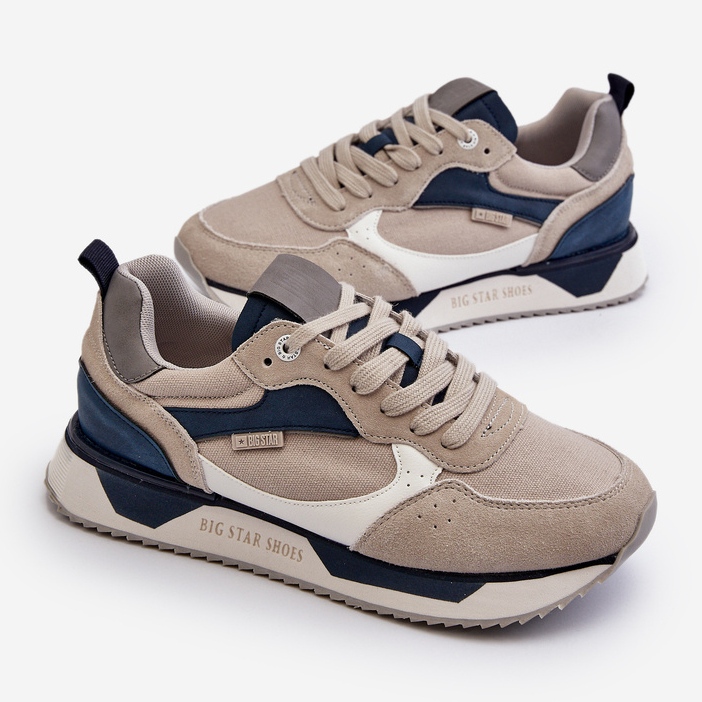 Pantofi bărbați cu sistem de spumă cu memorie Big Star NN174348 gri 1 Pantofi bărbați cu sistem de spumă cu memorie Big Star NN174348 gri 1