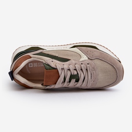 Pantofi bărbați cu sistem de spumă cu memorie Big Star NN174349 Bej 2