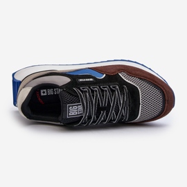 Pantofi bărbați Big Star NN174322 Sistem de spumă cu memorie Maro-Negru 1