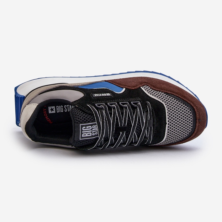 Pantofi bărbați Big Star NN174322 Sistem de spumă cu memorie Maro-Negru 1