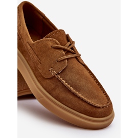 Mocasini pentru bărbați din piele intoarsa Big Star NN174198 Camel maro 2 Mocasini pentru bărbați din piele intoarsa Big Star NN174198 Camel maro 2