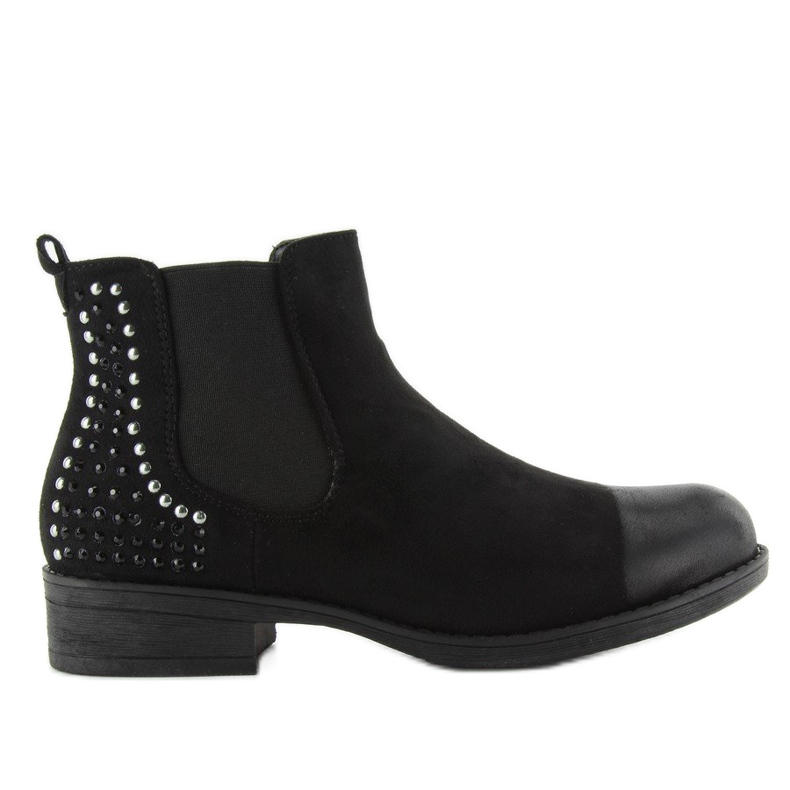 JAX3251 cizme Jodhpur negre cu crampoane negru 1 JAX3251 cizme Jodhpur negre cu crampoane negru 1