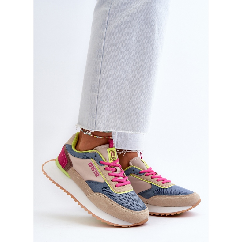 Pantofi de damă cu sistem de spumă cu memorie Big Star NN274692 Multicolor albastru 2