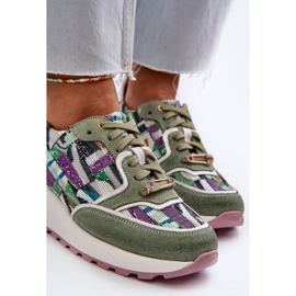 Pantofi de damă din piele pe platformă Maciejka 06390-09 Celadon verde 2 Pantofi de damă din piele pe platformă Maciejka 06390-09 Celadon verde 2