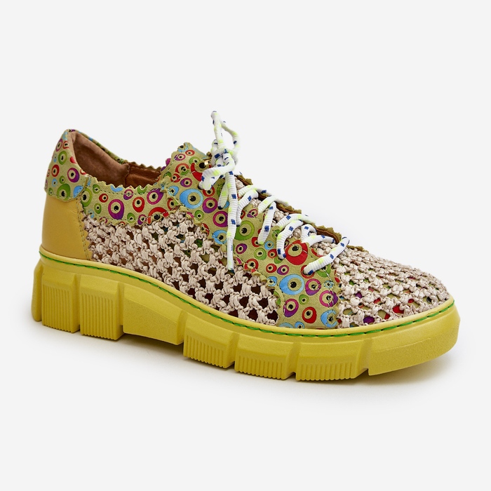 Pantofi din piele de damă Maciejka 05850-09 Lime verde 1