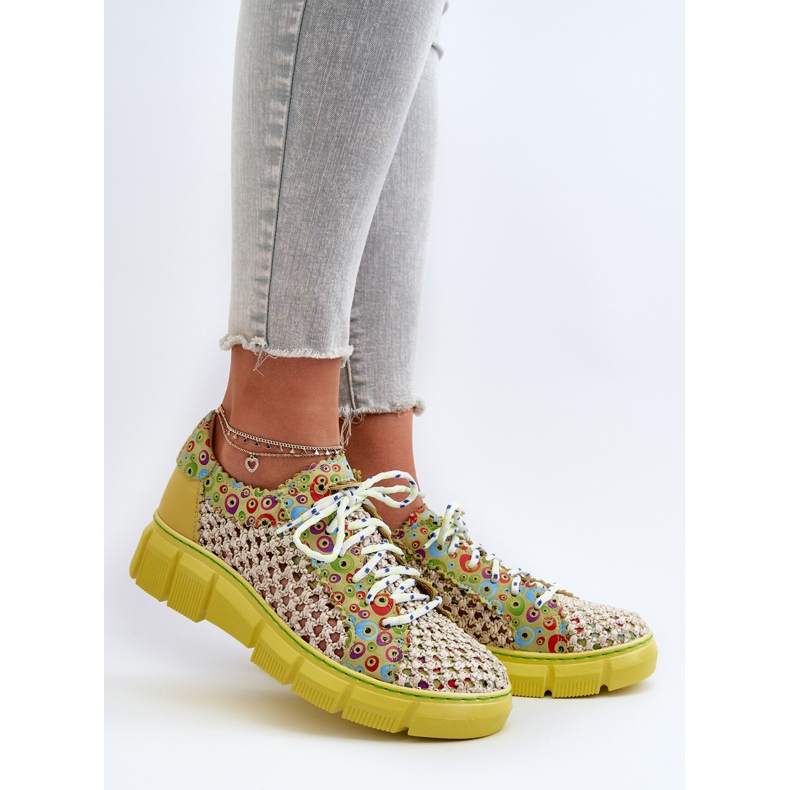 Pantofi din piele de damă Maciejka 05850-09 Lime verde 2