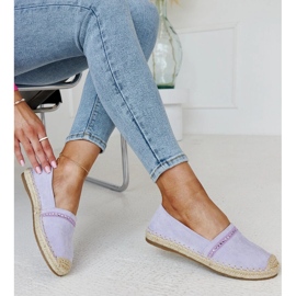 Espadrile mov cu strasuri Abia violet 1