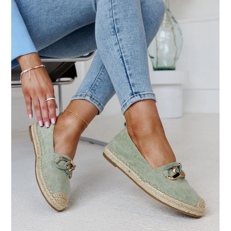 Espadrile verzi cu lant de la Radwan verde 1 Espadrile verzi cu lant de la Radwan verde 1