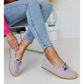 Espadrile mov cu lant de la Radwana violet 1